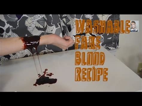 does fake blood stain clothing - no stain washable blood recipe.